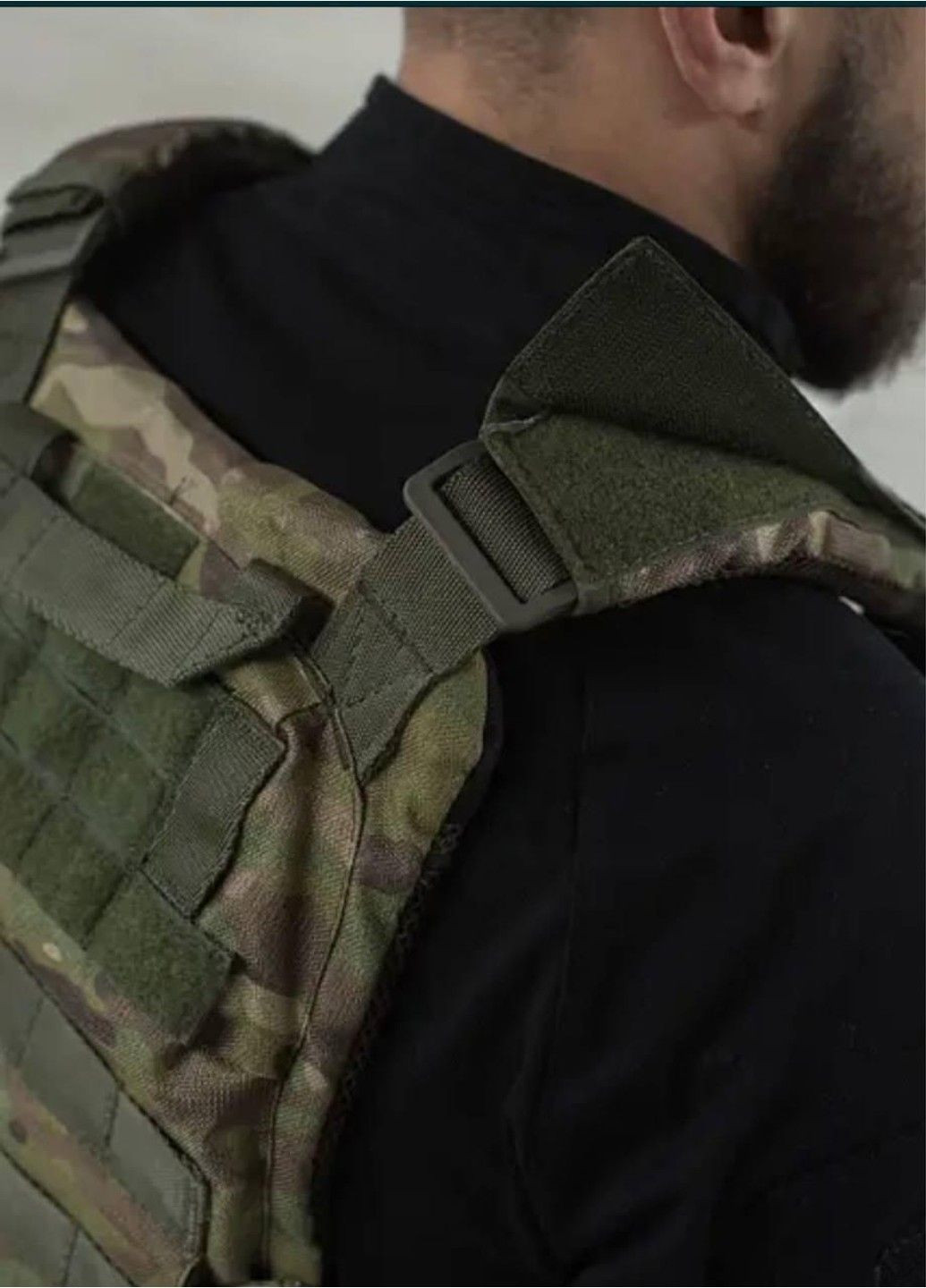 Тактична плитоноска Моллі зі швидким скиданням + підсумки (без плит) Мультикам No Brand (332636190)