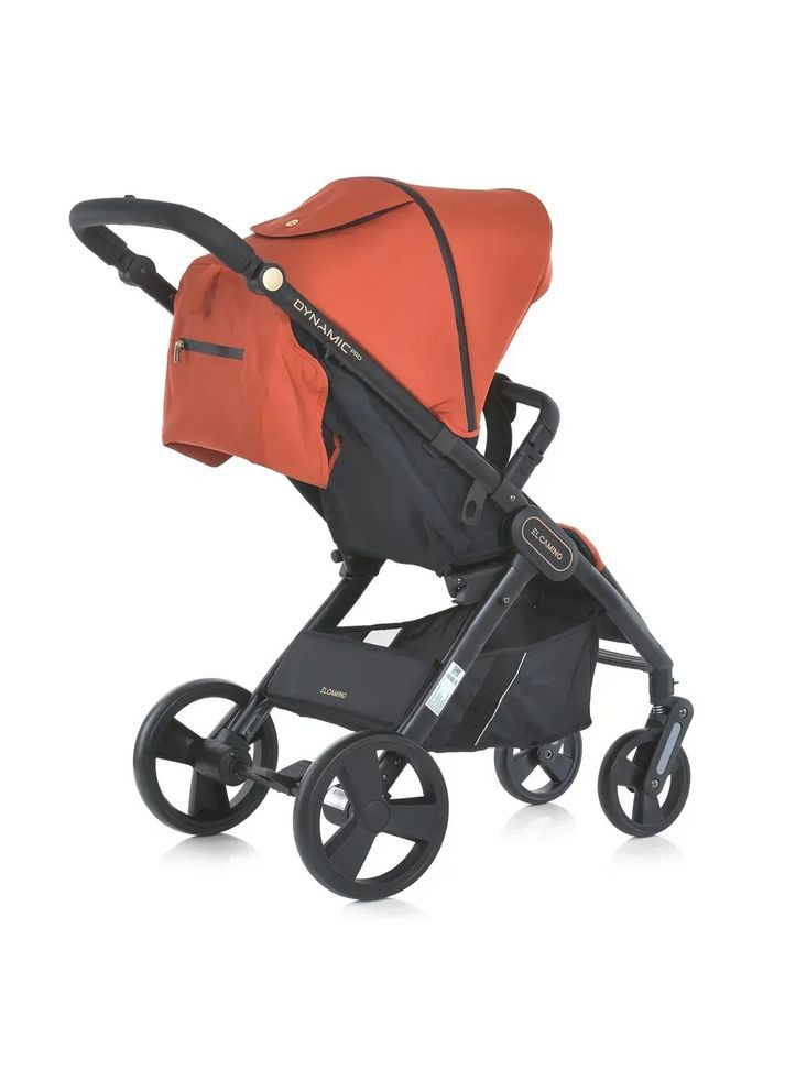 Коляска дитяча DYNAMIC PRO Redwood прогулянкова з чохлом дощовиком та москітною сіткою Помаранчева (ME 1053-3) El Camino (334338197)