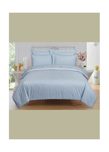 Півтораспальний комплект Постільної Білизни Страйп Сатин River 150х220 SP1.5-5 Vital-Textile (367262626)