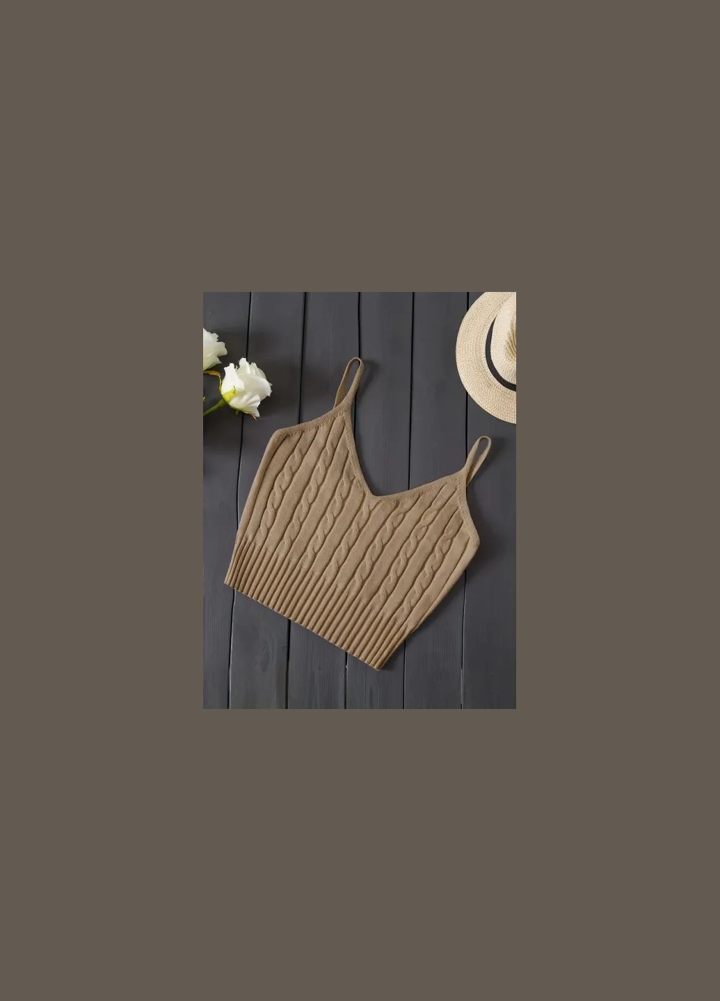 Топ вискозный V-вырез 529 No Brand (350886132)