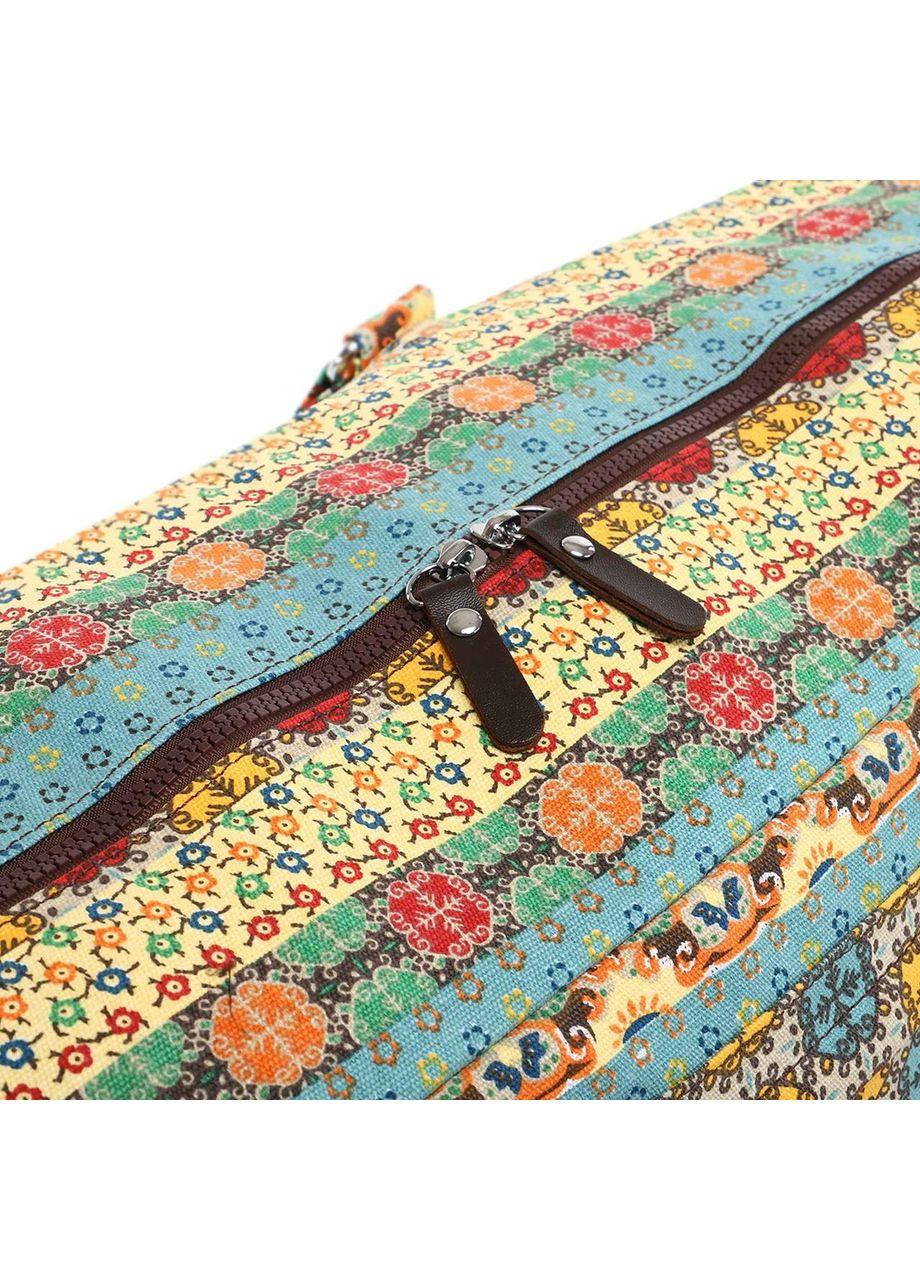 Сумка для йоги Yoga bag FODOKO (размер 20х19х64см, полиэстер, хлопок, бежево-голубой) (FI-6970-3) SP-Sport (361434589)