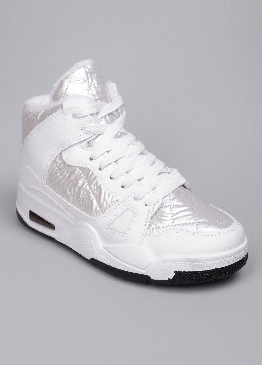 Белые дутики женские к715-1 белые зимние 338794 Power со шнурками