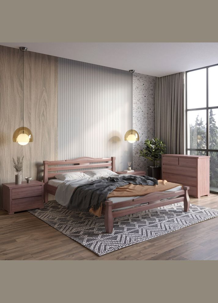 Односпальная деревянная кровать Монако 80х190 см (MBG-4236) Mebigrand (366086967)