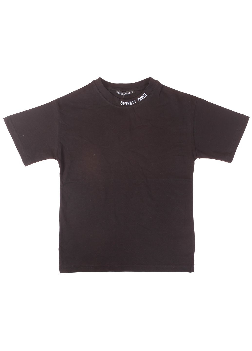 Чорна літня футболка 3507 чорний First Kids