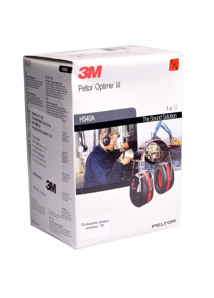 Наушники противошумные защитные Peltor Optime III H540A SNR 35 дБ (939-02) 3M (369550400)