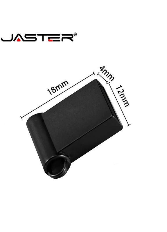 Флешка mini 64 ГБ, USB 2.0, срібна Jaster (330255084)