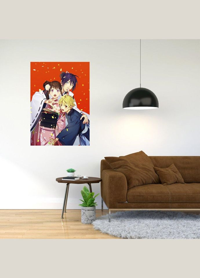 Плакат- с принтом Noragami Ято A2 А0 Кавун постер (316209693)