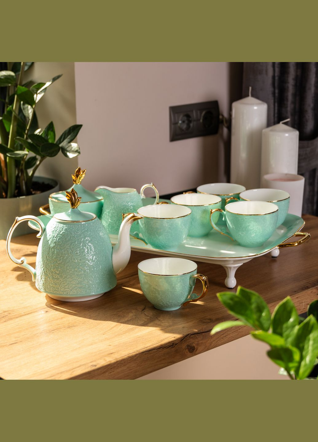 Чайный сервиз Ingri фарфоровый на 6 персон, Yiwu (328602962)