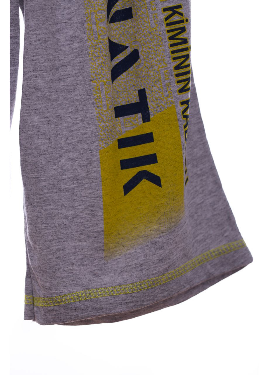 Бриджи для мальчика трикотажные с буквами серый 140 см (38569) BABYKROHA (297200678)