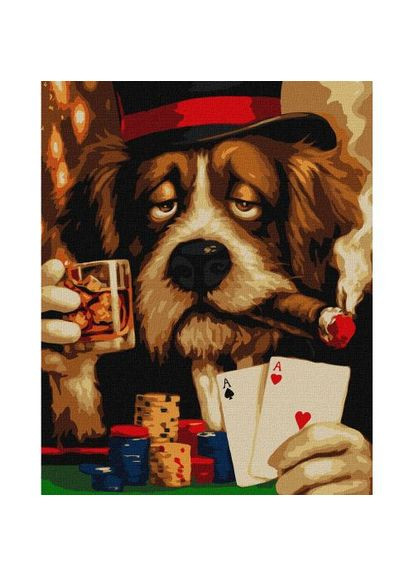 Картина по номерах "Бім дійсно втомився" 40х50 см Ідейка (369787539)