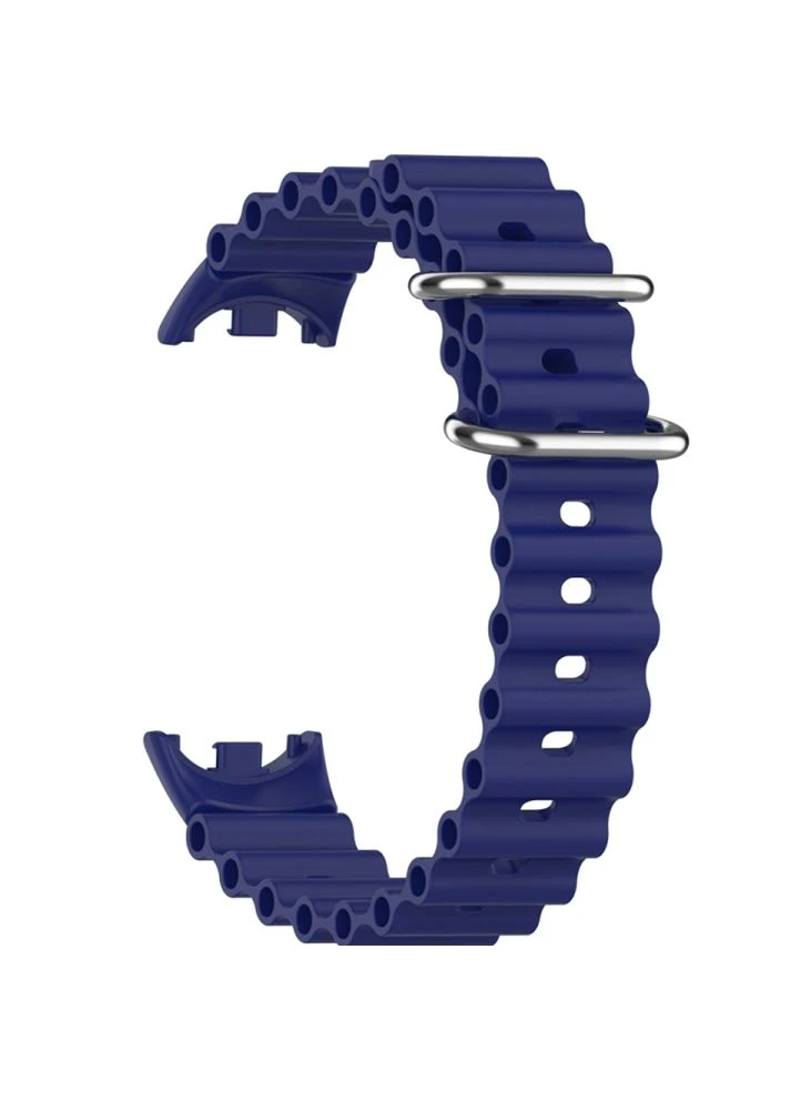 Ремешок Wave Style для Xiaomi Mi Smart Band 8/9/10 Deep Blue (714352) BeCover (377473633)
