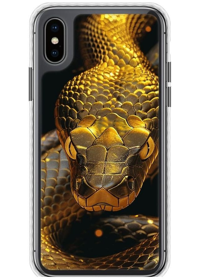 Чехол Bumper чехол 'Golden snake' для Endorphone Apple iPhone XS (286764168)