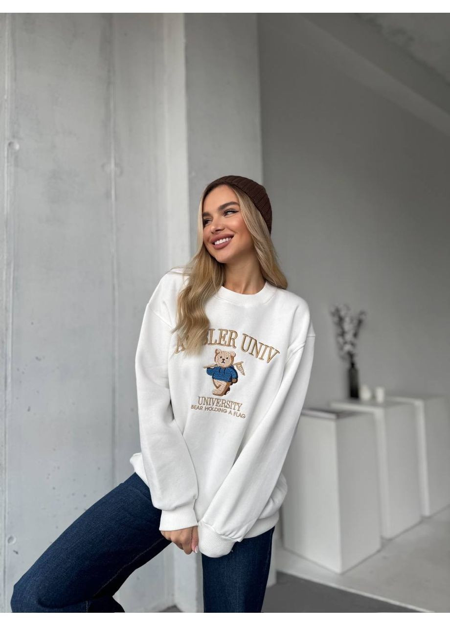 Белый женский свитшот рисунок (369136020)