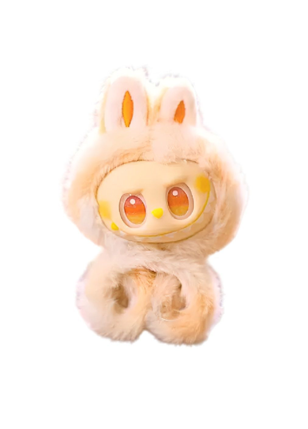 Плюшева м'яка іграшка брелок браслет на руку для дітей Лабубу 3 серія покоління Енерджі 16 см (481951-Prob) Жовтий Unbranded (368911590)