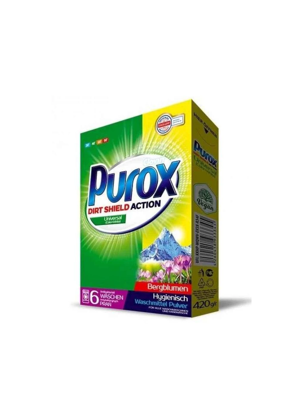 Пральний порошок 420г автомат ColorWhite ТМ Purox (304263012)