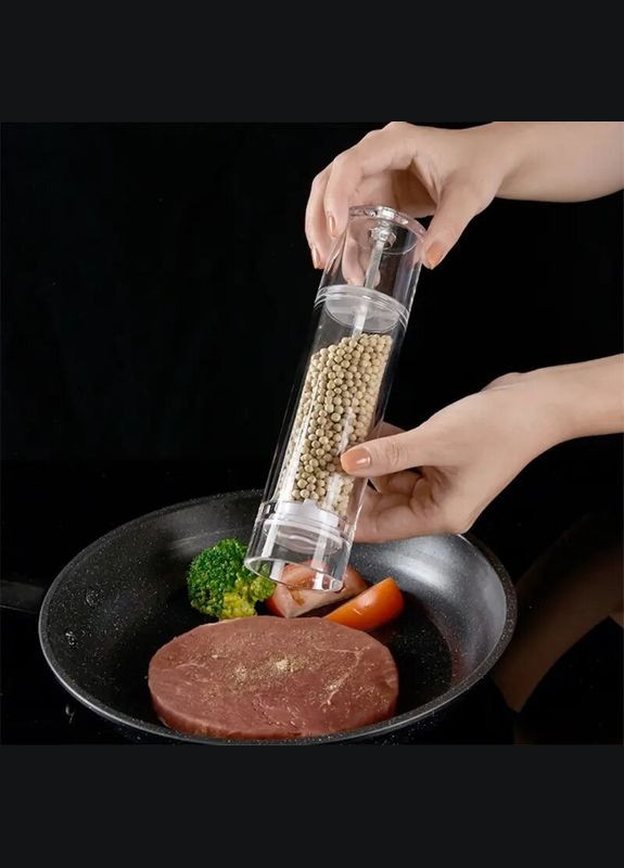 Прозорий акриловий млин для спецій Туба No Brand (303213321)