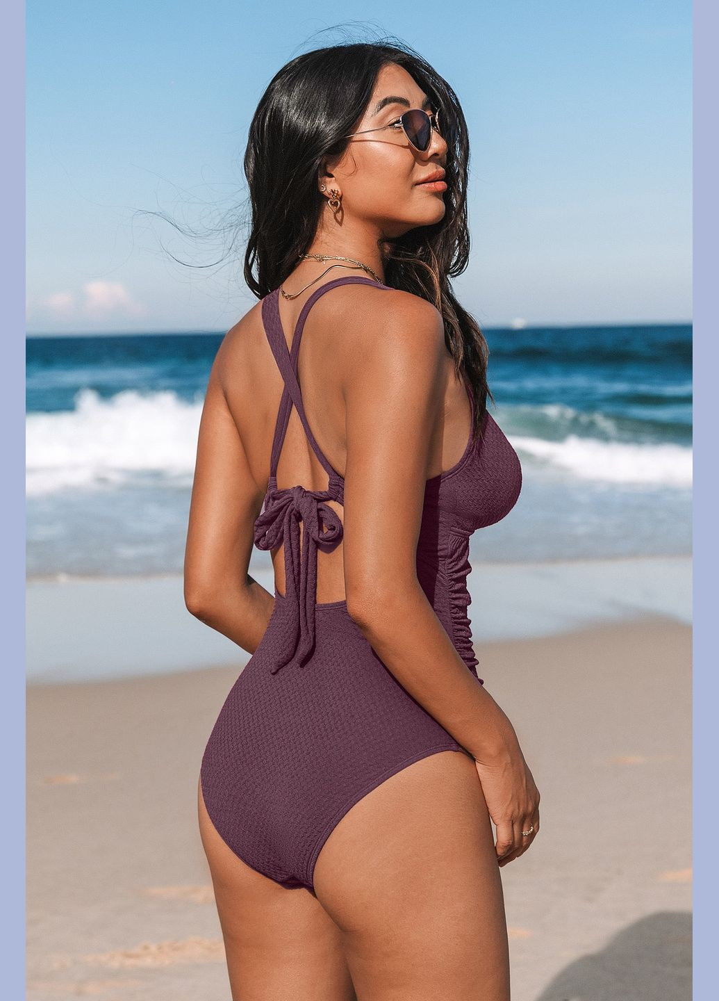 Сливовый летний купальник CUPSHE