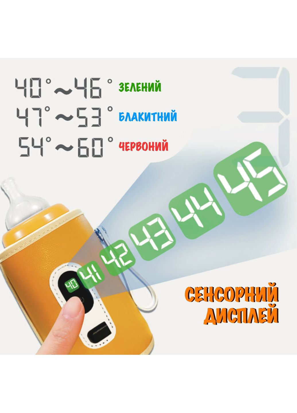 Портативный USB термос-подогреватель для бутылочек No Brand (361968825)