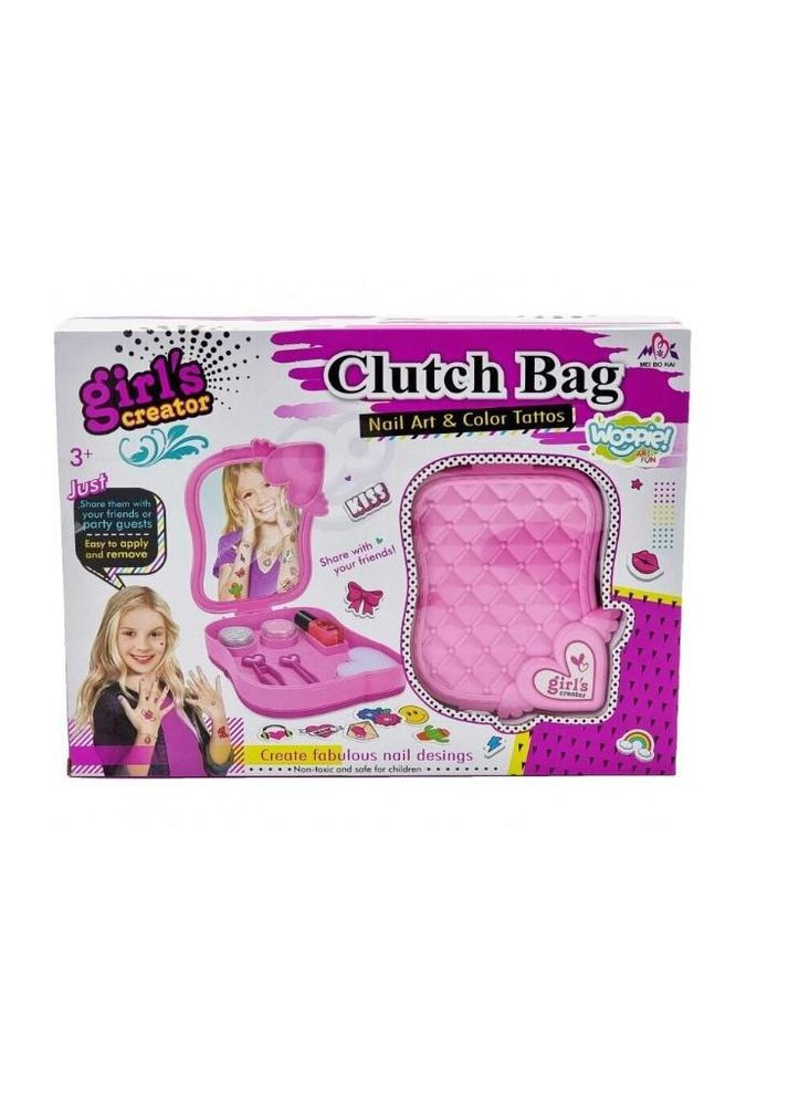 G266051-MBK-335 Дитячий набір для нігтів та татуювань "Clutch Bag Girl's Creator" No Brand (330601355)