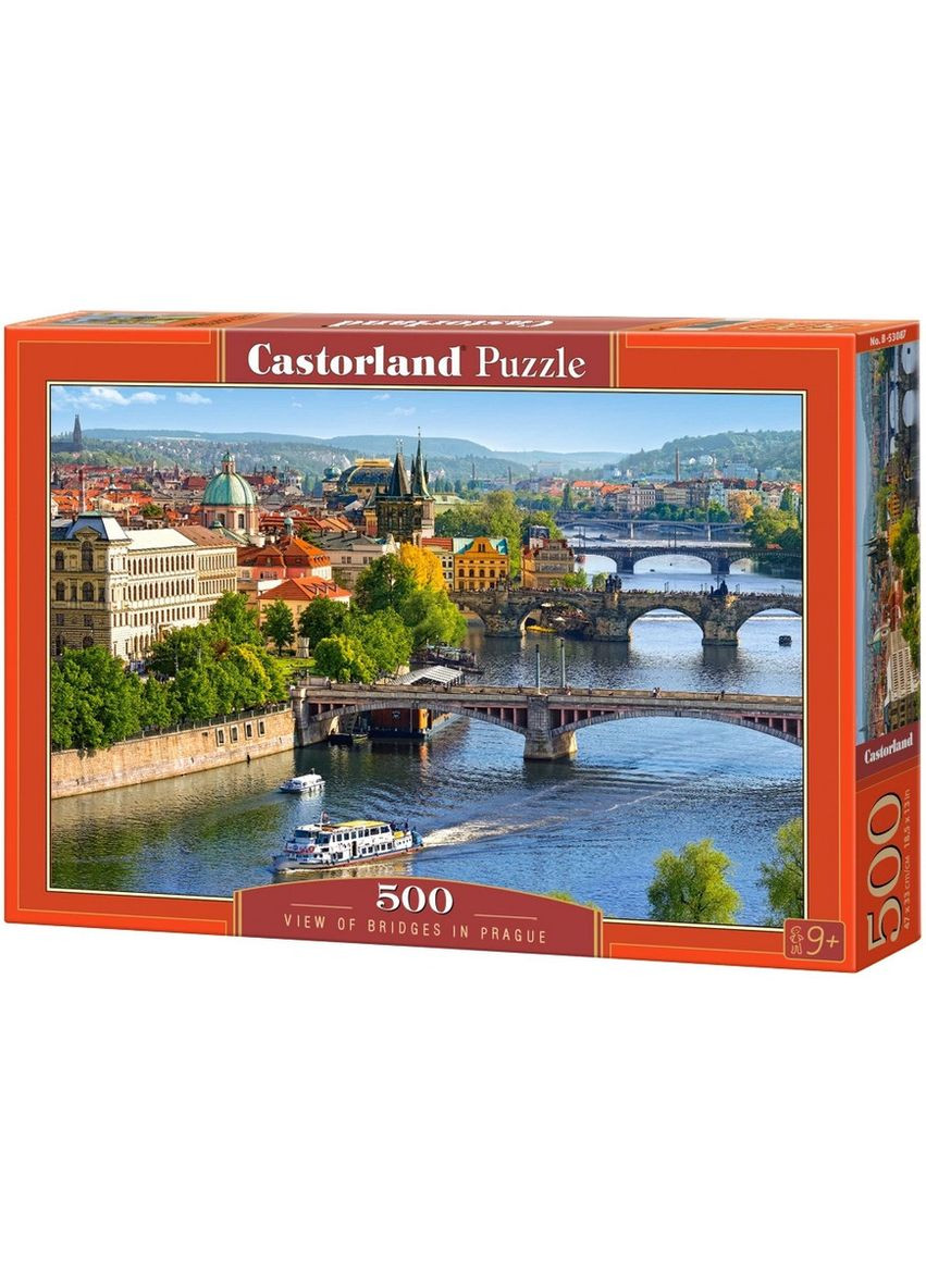 Пазл Вид на мосты в Праге 500 деталей Castorland (369798274)