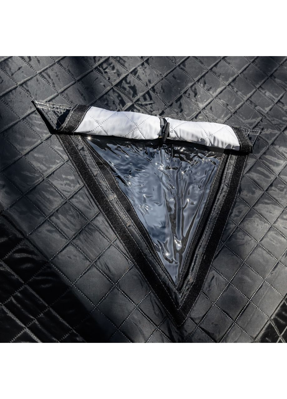 Зимовий намет Куб утеплений 3-х місний для риболовлі та туризму чорний двошаровий для активного відпочинку ProDobro (370432390)