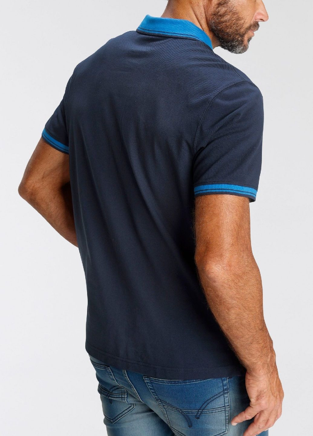 Темно-синяя футболка-поло для мужчин Man's World