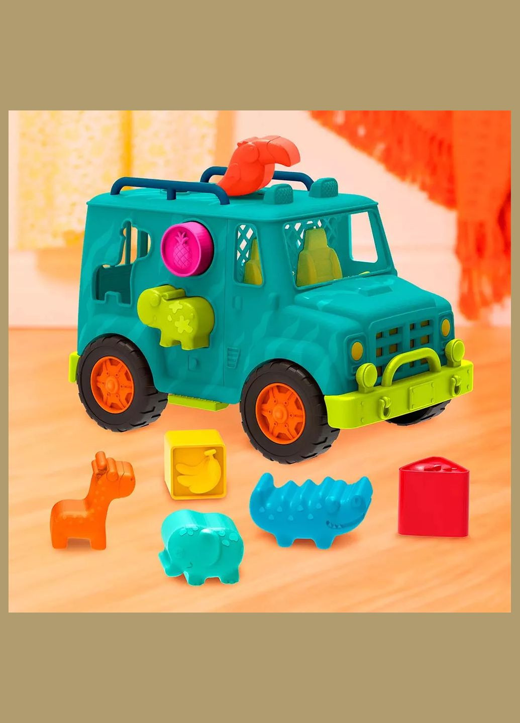 Ігровий набір-сортер - ВАНТАЖІВКА САФАРІ (колір море) BX2024Z Battat (330058494)