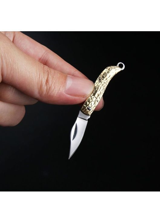 Брелок - многофункциональный сложный туристический мини-нож брелок “Золотой молот” No Brand (367038421)