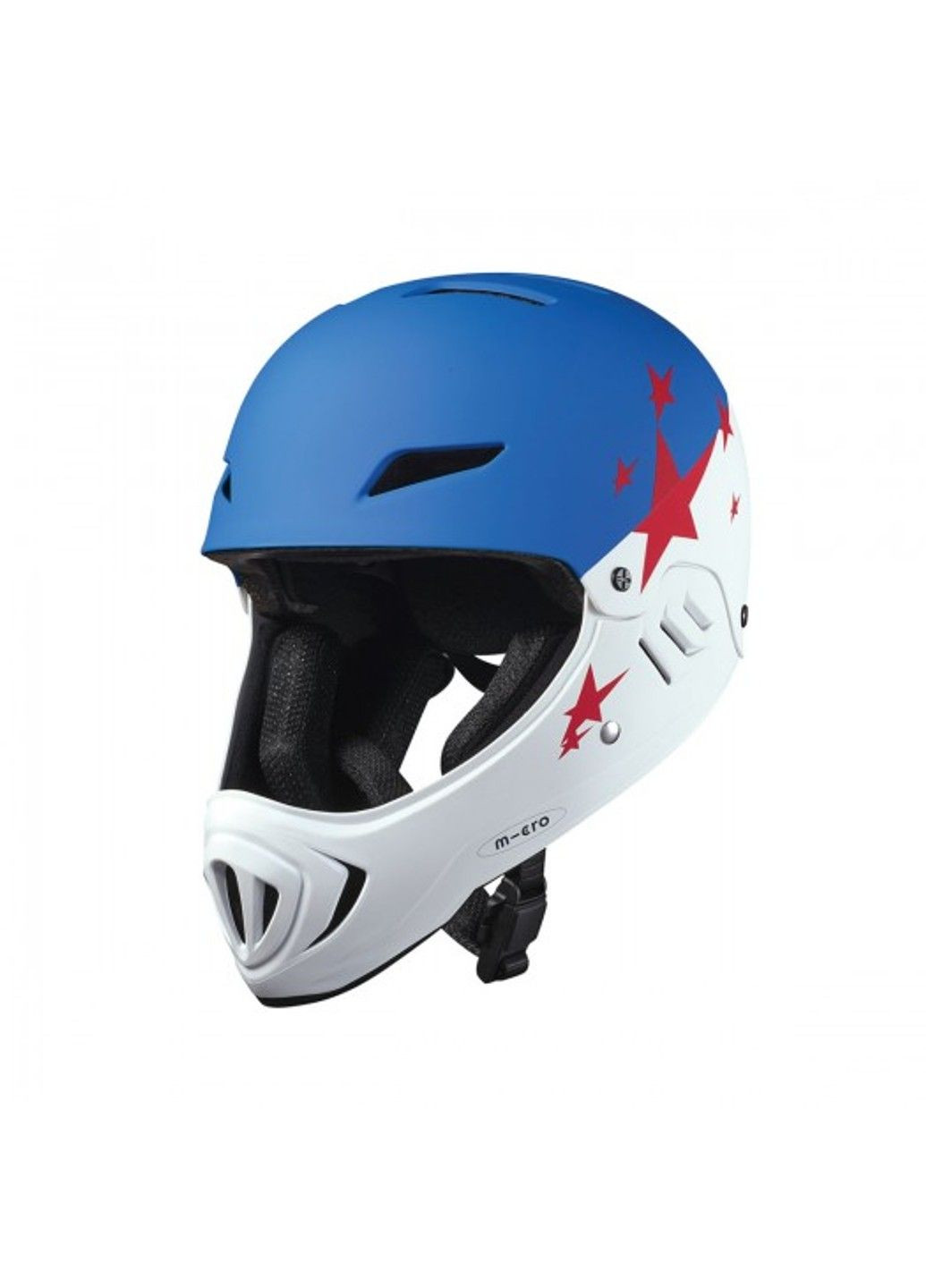 Защитный гоночный шлем - Бело-голубой (50-54 cm) Micro (331173797)