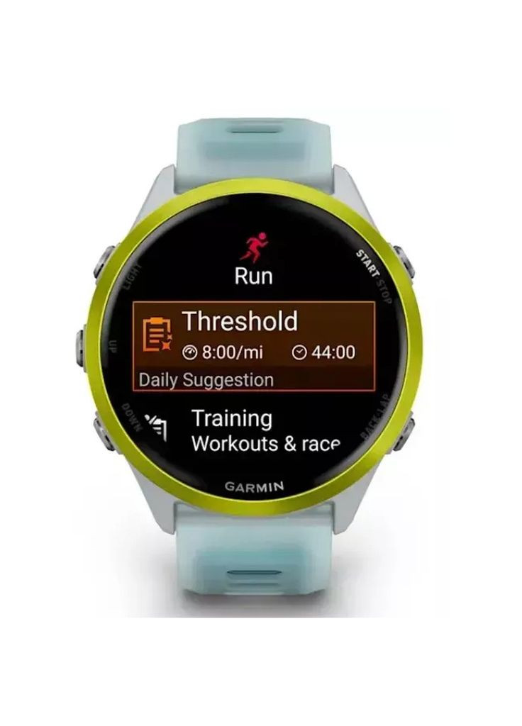 Смарт-часы (m485703) Garmin Forerunner 570 - 47MM, Whitestone/Amp Yellow, GPS (366562194)