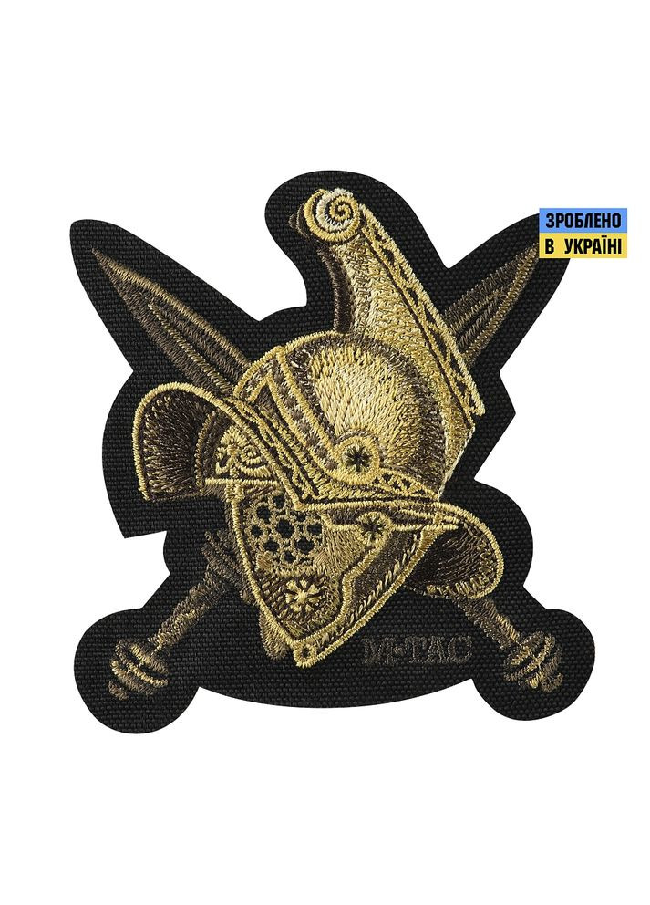 Нашивка Gladiator Helmet (вышивка) Black M-TAC (315047099)