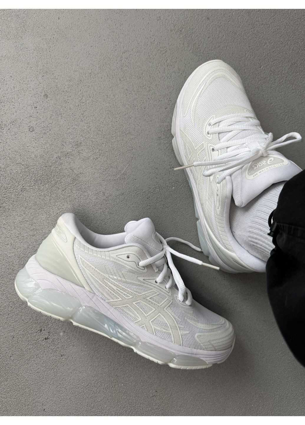 Білі Осінні кросівки чоловічі asics gel-quantum 360 viii white асікс гель квантум No Brand