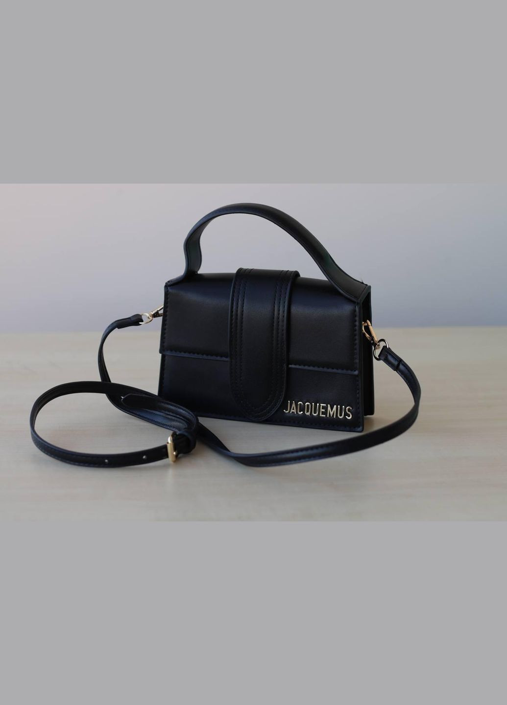 Женская сумка Jacquemus black, женская сумка, Жакмюс черного цвета No Brand (307925737)