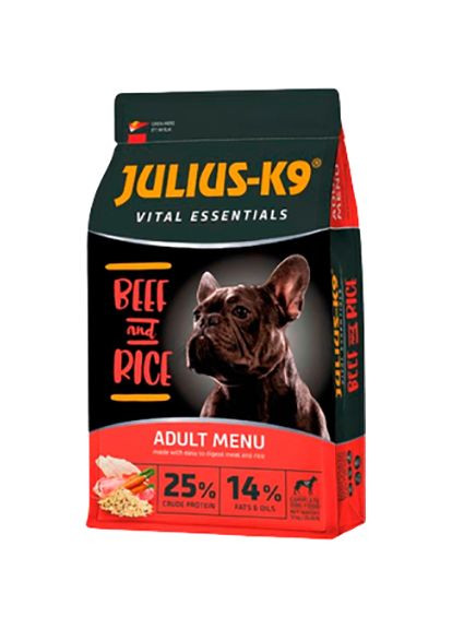 Сухий корм для собак High Premium Adult Vital Essentials яловичина з рисом 12 кг (5998274312576) Julius-K9 (279566950)