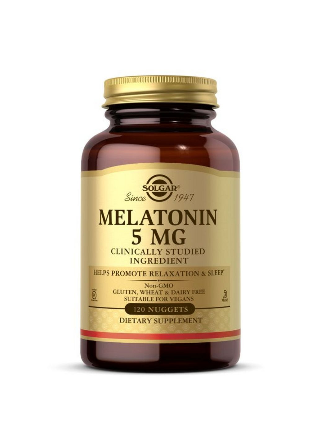 Натуральна добавка Melatonin 5 mg, 120 таблеток Solgar (293341053)