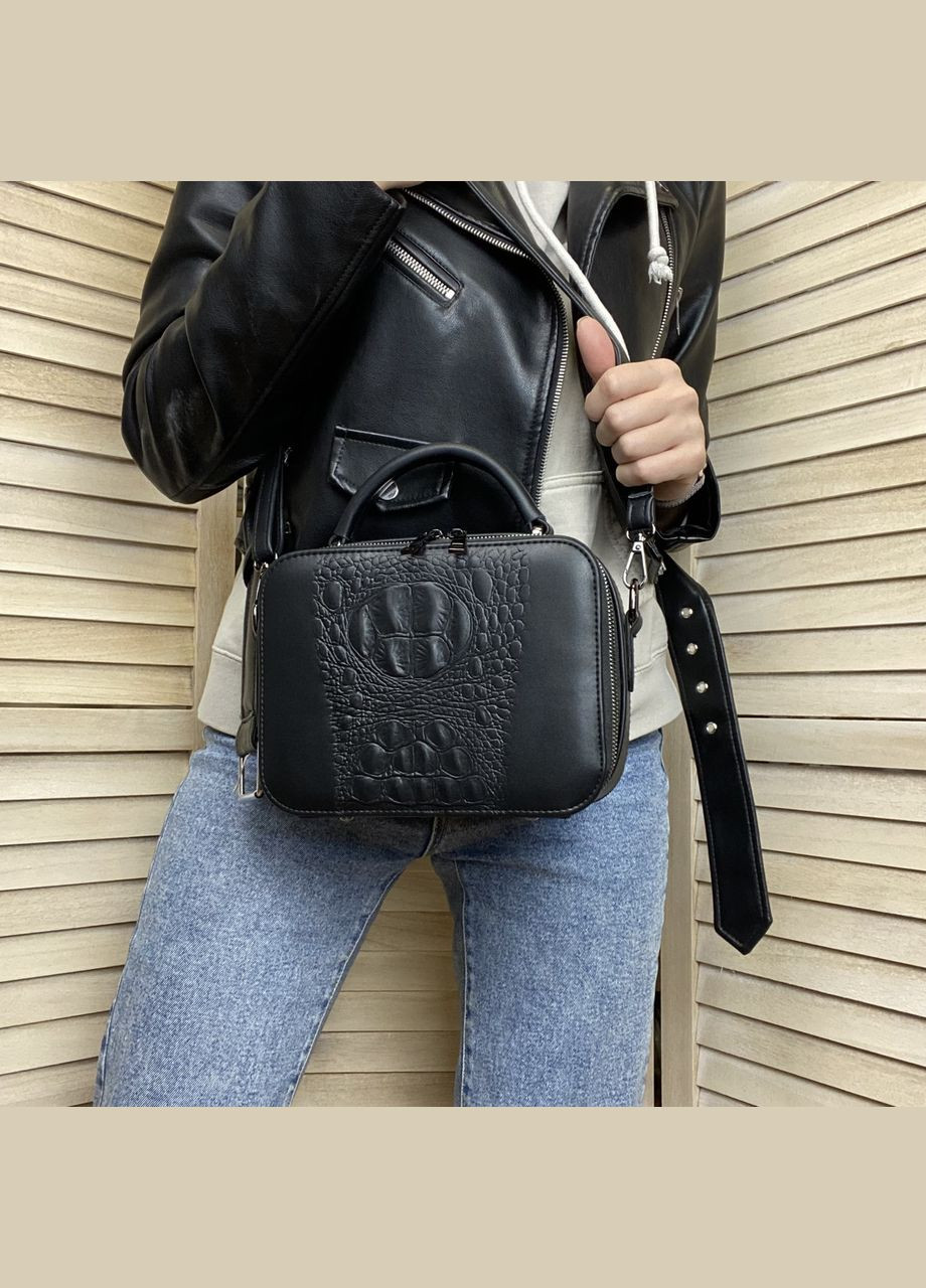 Жіноча міні сумочка клатч під рептилію через плече еко шкіра No Brand (298996976)