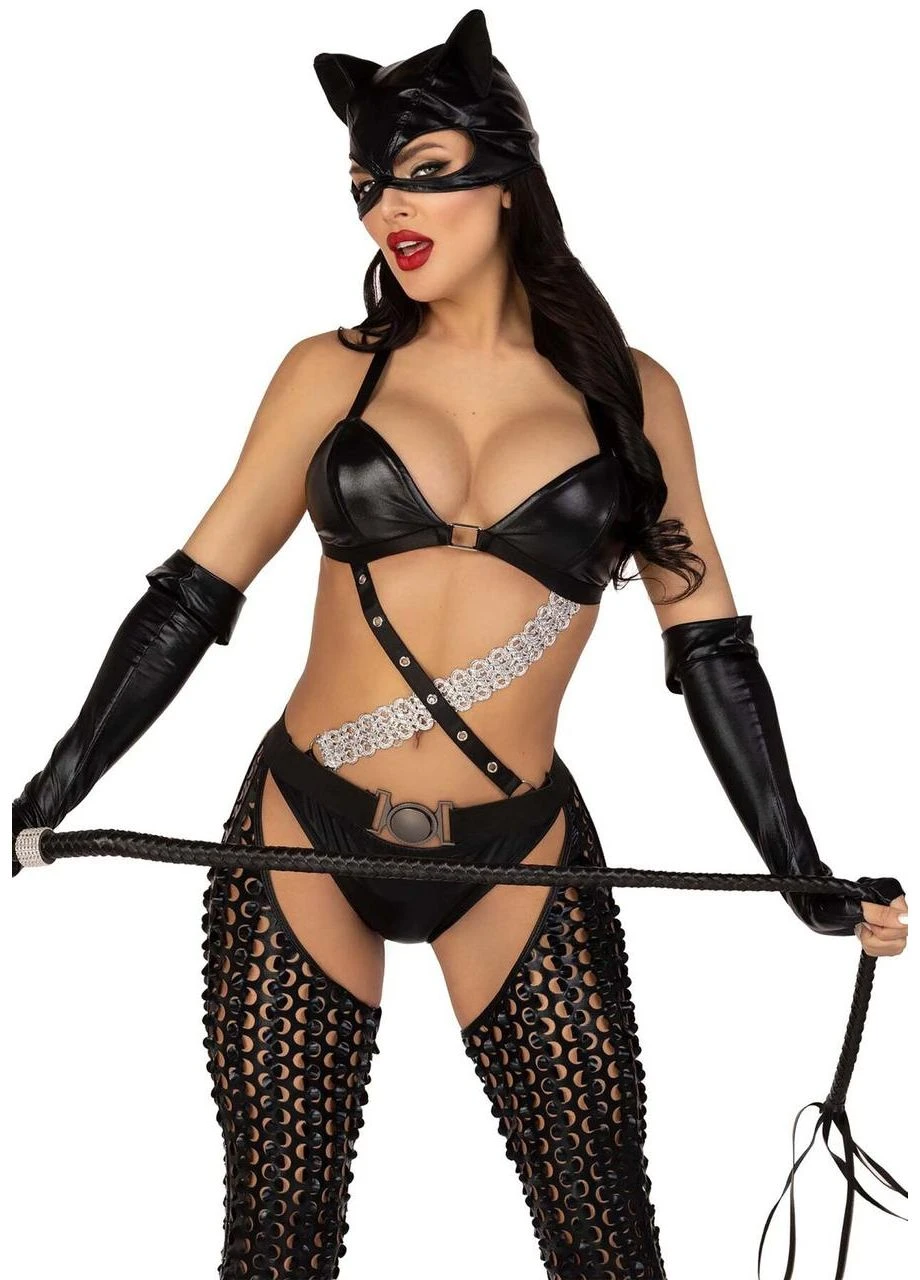 Эротический костюм кошечки-госпожи Leg Avenue Mistress Kitty M No Brand (303890227)