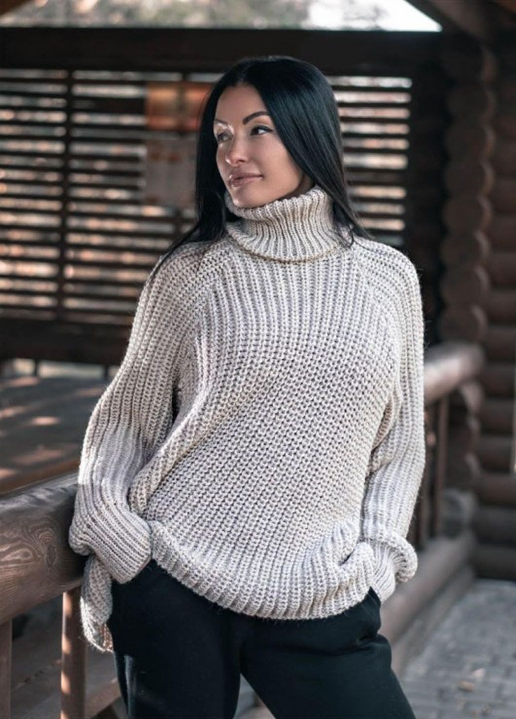 Песочный демисезонный свитер "джолли" Anika