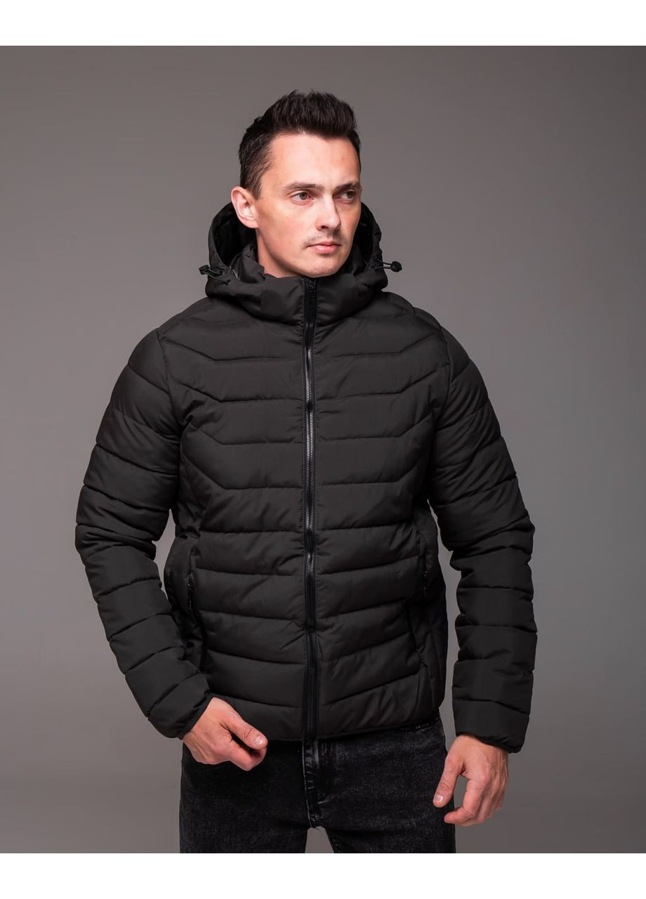 Оливковая (хаки) демисезонная деисезонная куртка с отстегивающимся капюшоном Vakko