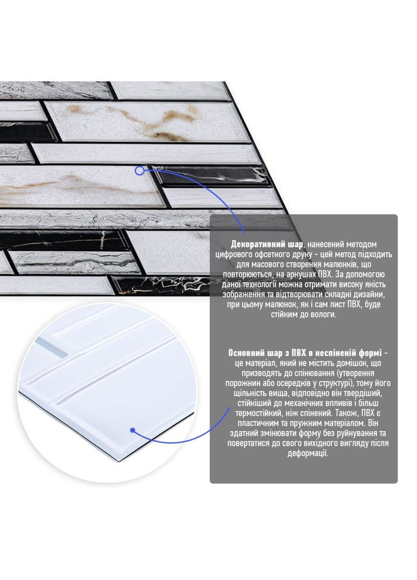 Декоративна ПВХ панель 960х480х4мм SW-00001776 Sticker Wall (362095246)