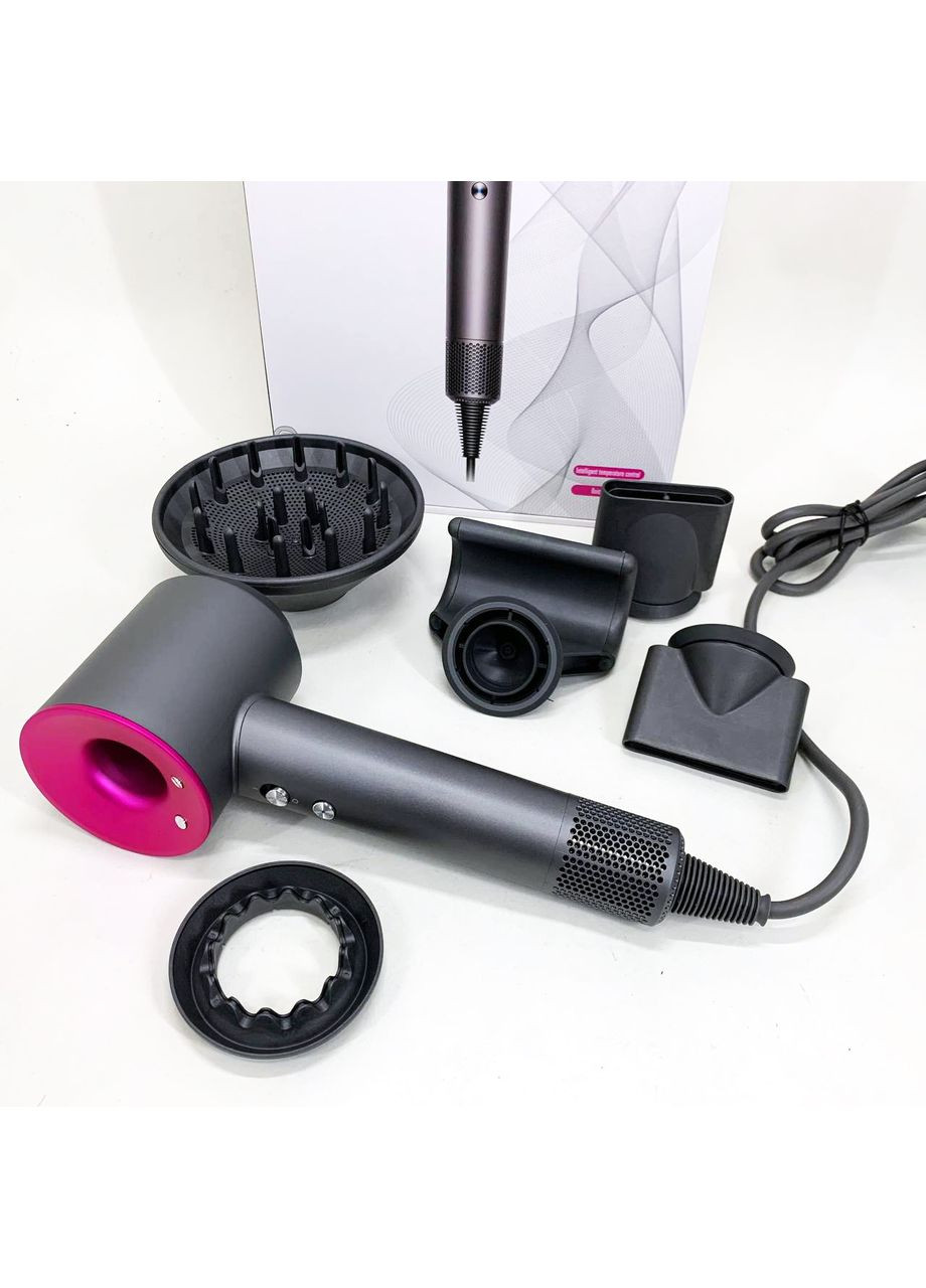 Фен Super Hair Dryer с 5 насадками для быстрой сушки и укладки волос. No Brand (366238679)