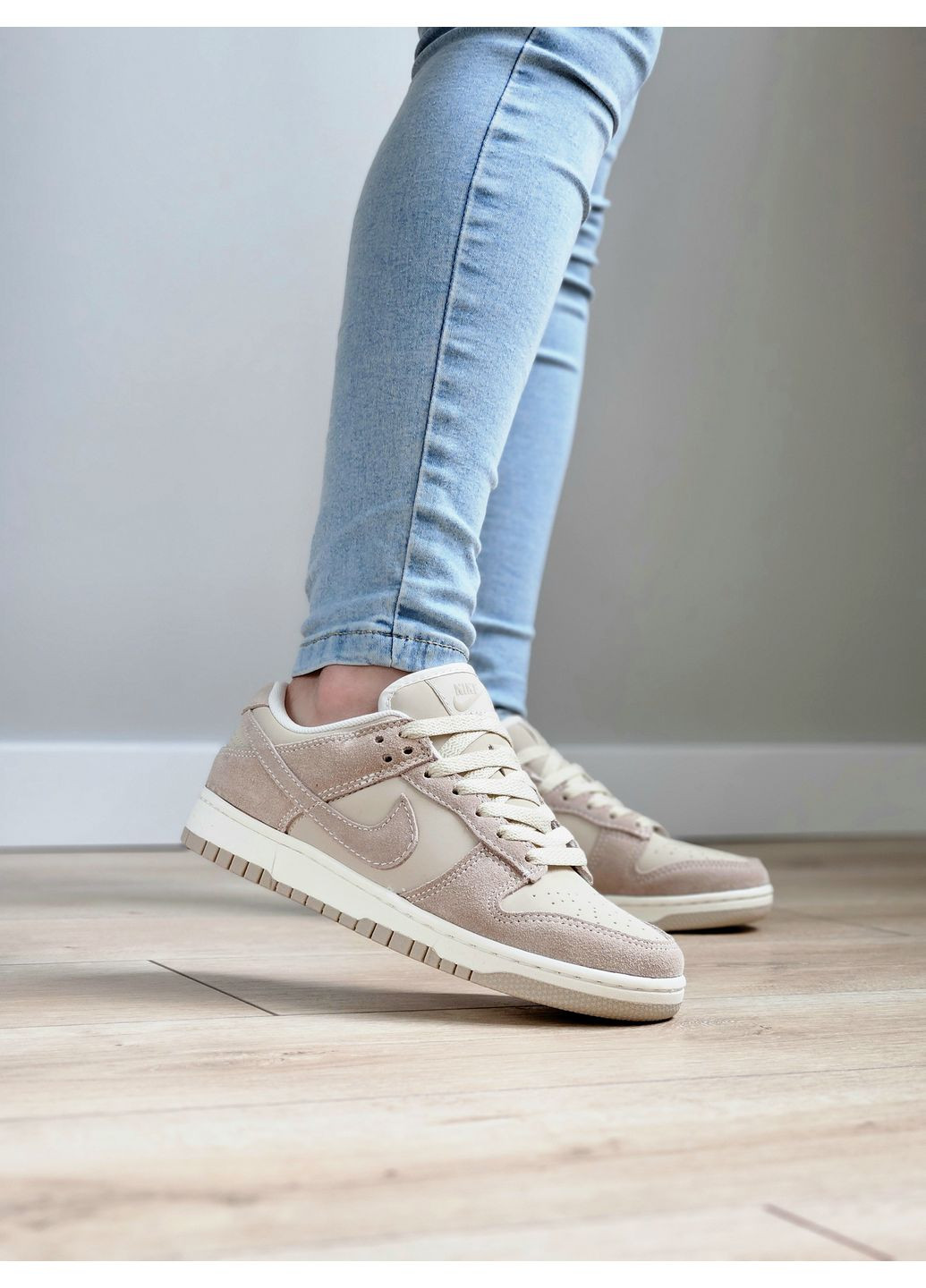 Кроссовки женские Nike SB Dunk Low sand drift beige | Найк данк низкие бежевые No Brand бежевые демисезоны (364201084)