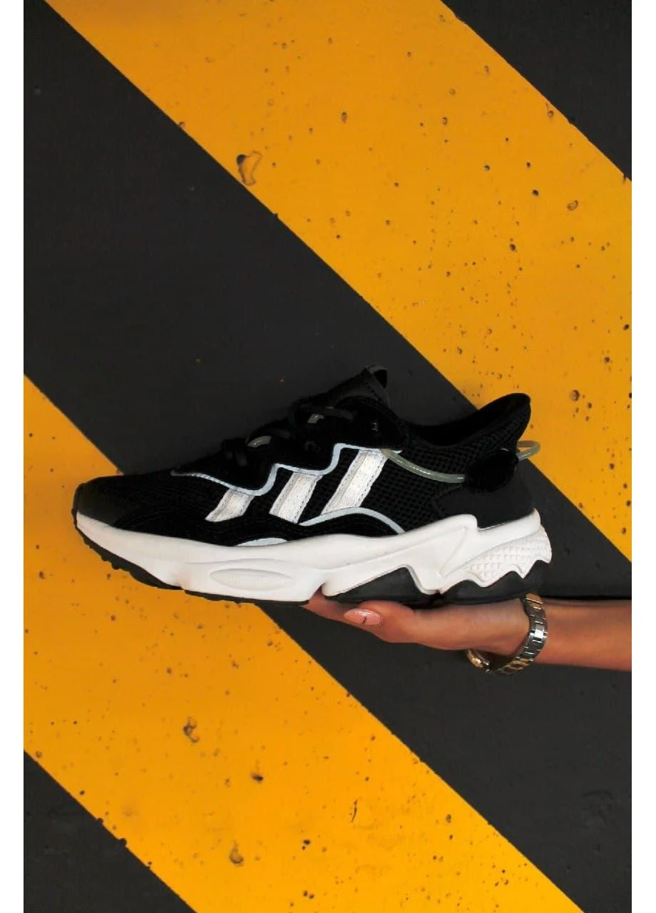 Білі літні кросівки adidas ozweego adiprene pride black white 1 адідас озвіго No Brand