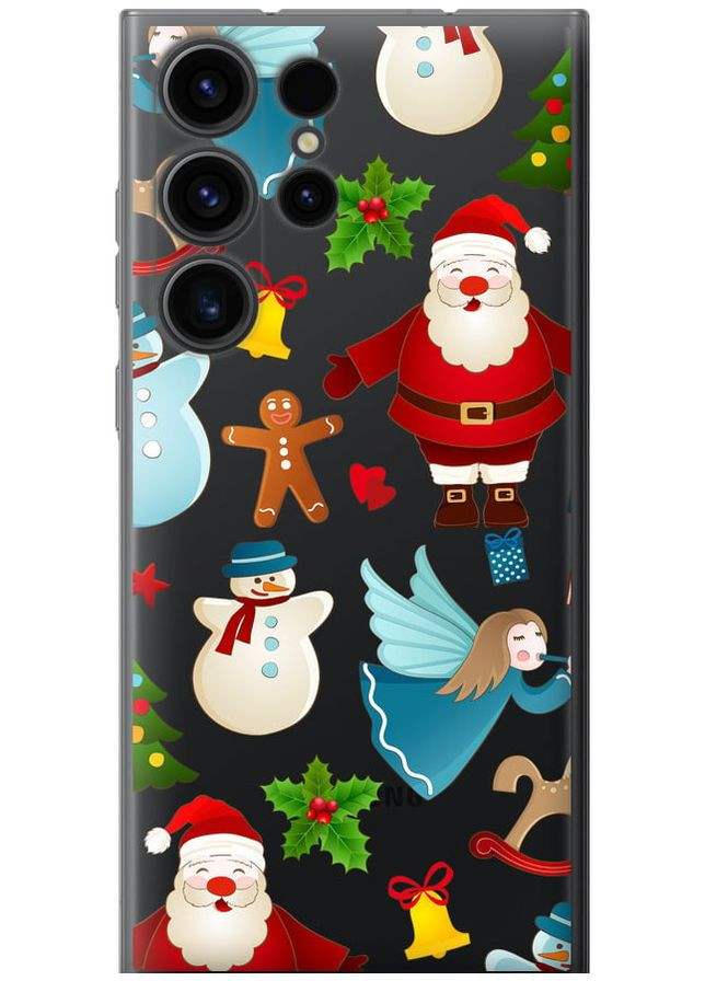 Силиконовый чехол 'Новогодний 1' для Endorphone Samsung Galaxy S23 Ultra (315500989)