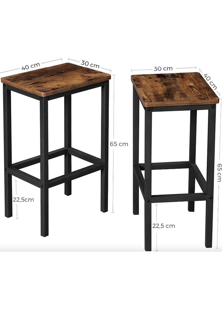 Барный стул Corner 2 штуки в стиле Loft Leobert (361951395)