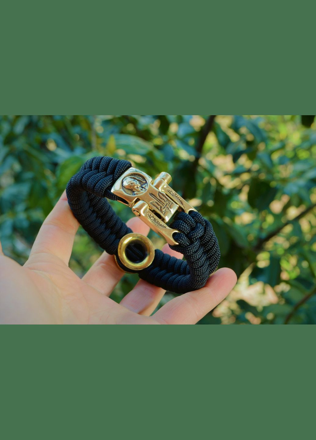 Браслет із Козаками та Гербом України з латуні ручного лиття + брелок у подарунок No Brand (341738671)