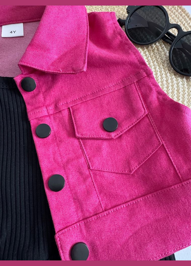 Комбинированный демисезонный комплект для девочки на лето 10857 No Brand