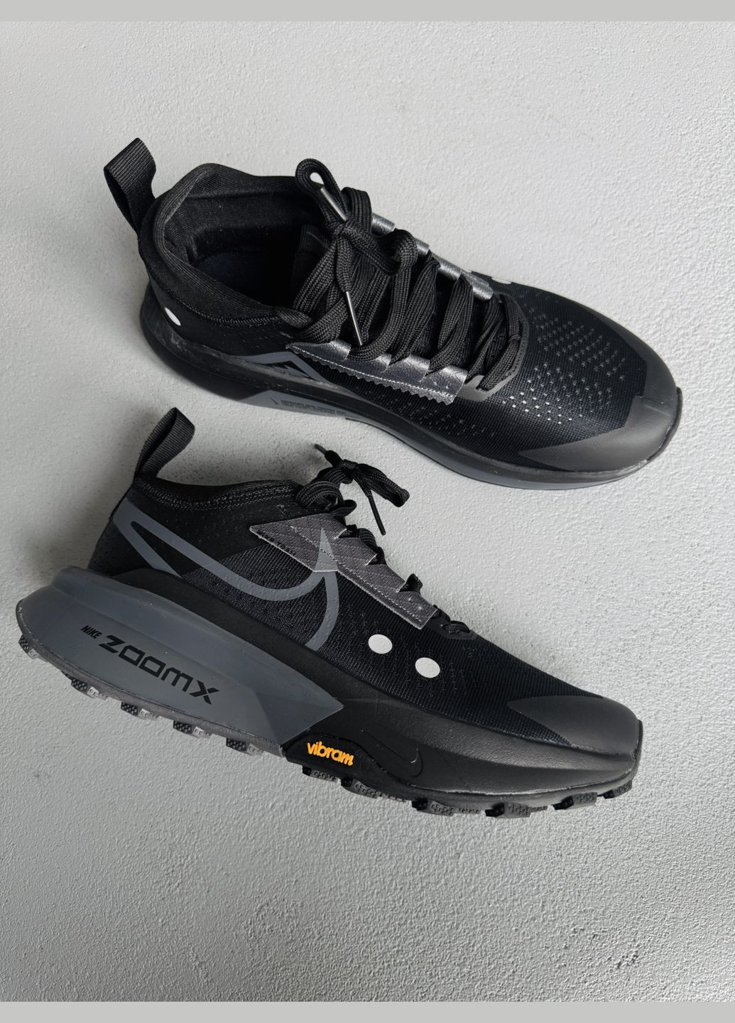 Черные демисезонные кроссовки мужские nike zegama trail 2 zoomx black | найк зегама треил 2 черные No Brand
