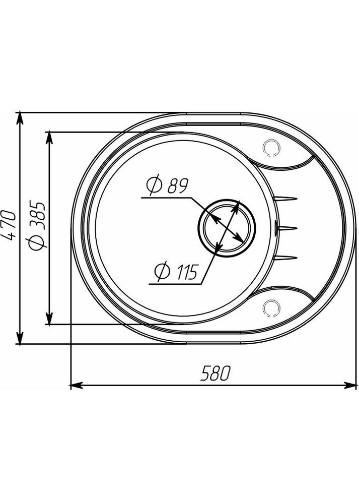 Гранітна мийка для кухні ONYX 5847 матова Білосніжна Valeso (358059904)