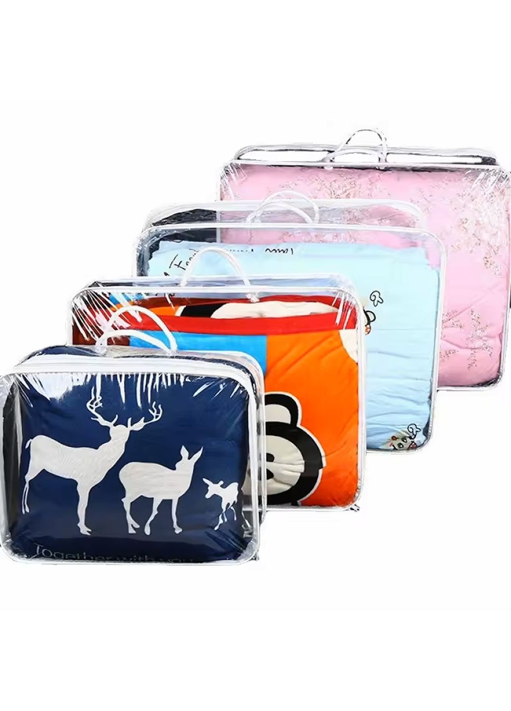 Сумка-органайзер для ковдр і подушок 53х50х16 см LoveYouHome Love You (338656132)